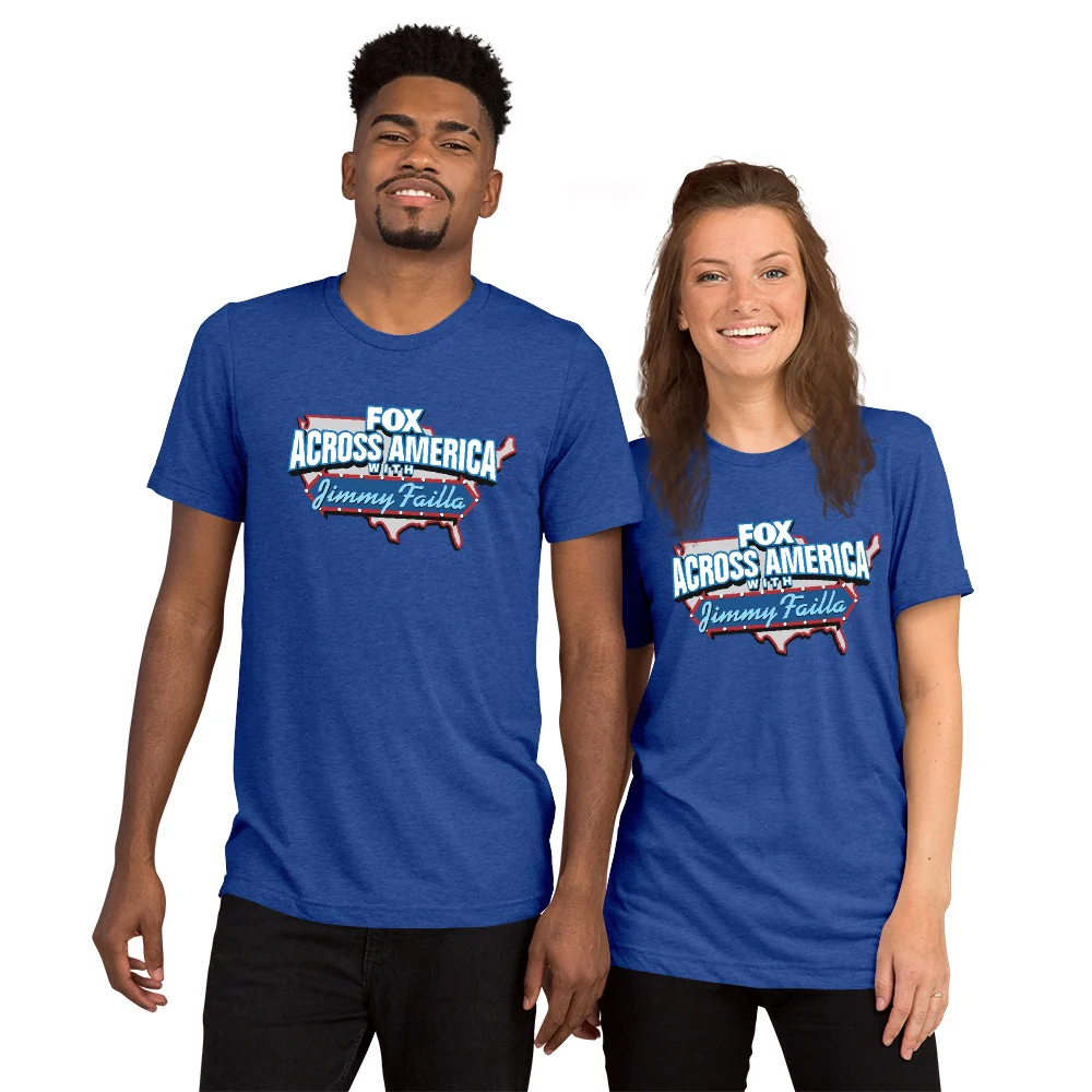 FOX Across America with Jimmy Failla Tri-Blend T-Shirt - Image 5