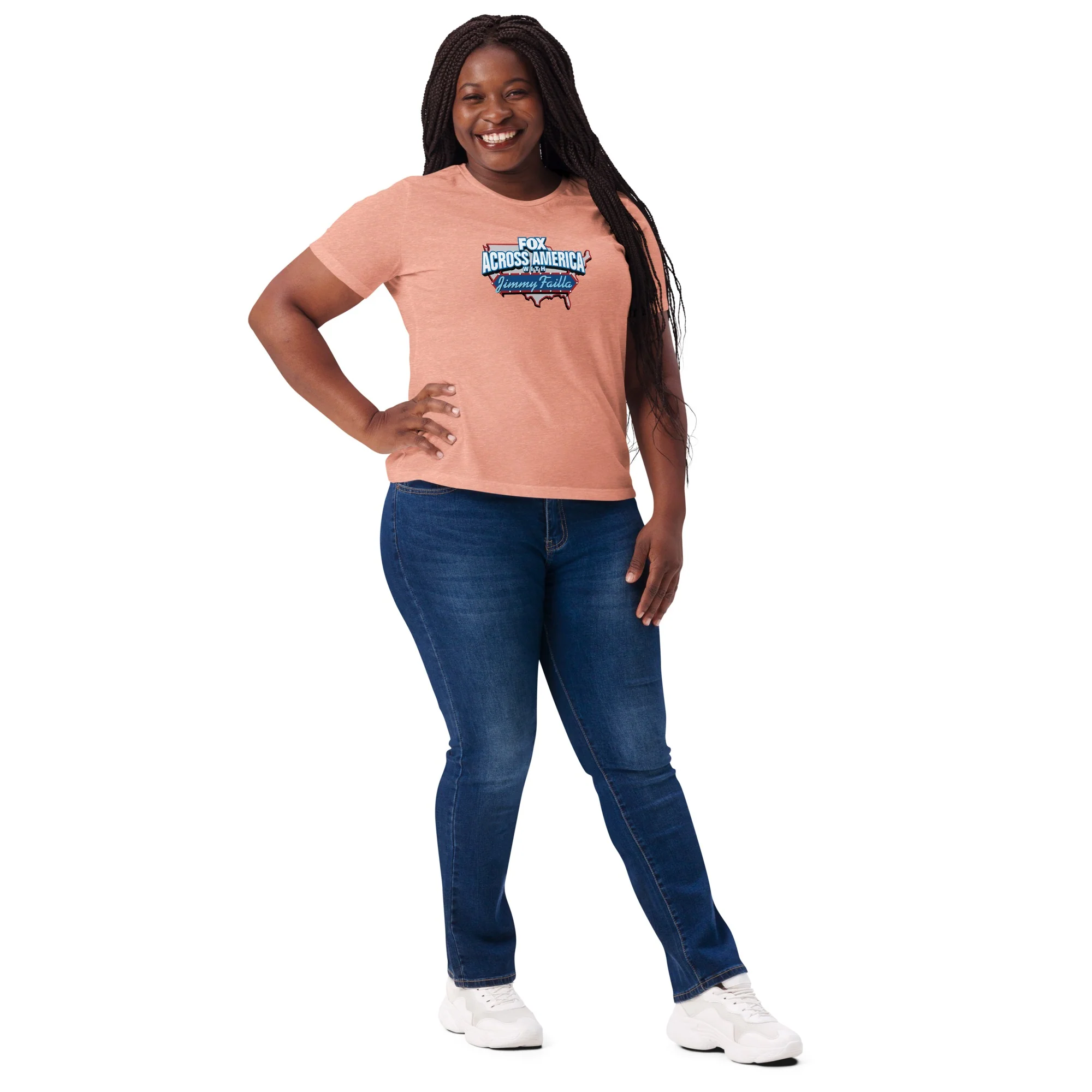 FOX Across America with Jimmy Failla Womens Tri-Blend T-Shirt - Image 7
