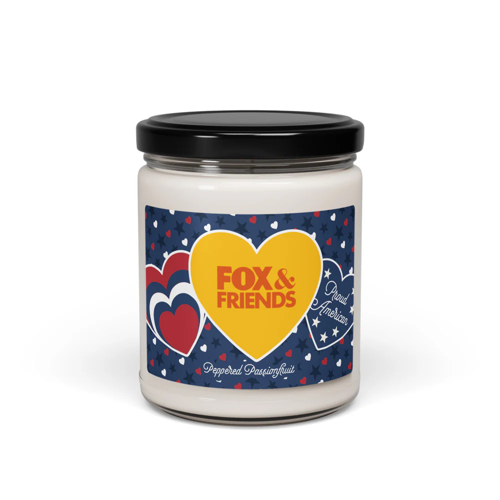 FOX & Friends Proud American Hearts And Stars Candle
