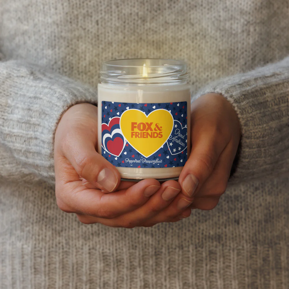 FOX & Friends Proud American Hearts And Stars Candle - Image 4