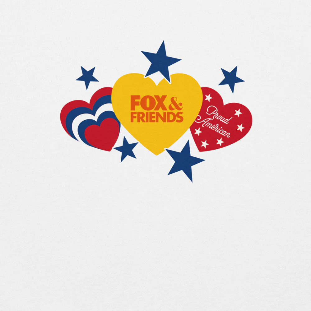 FOX & Friends Proud American Hearts And Stars Sweatshirt - Image 6