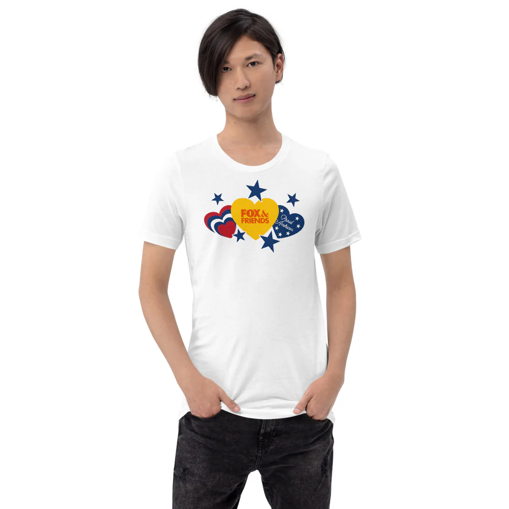 FOX & Friends Proud American Hearts And Stars T-Shirt - Image 10