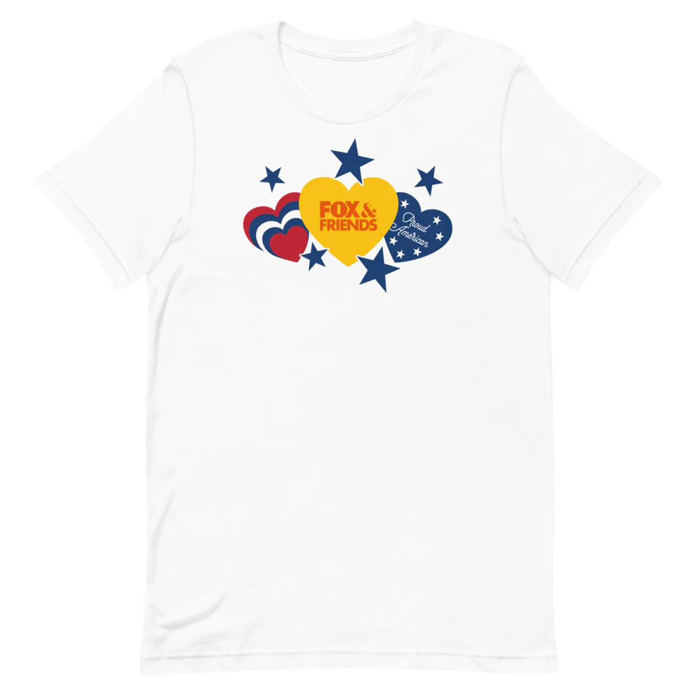 FOX & Friends Proud American Hearts And Stars T-Shirt - Image 12