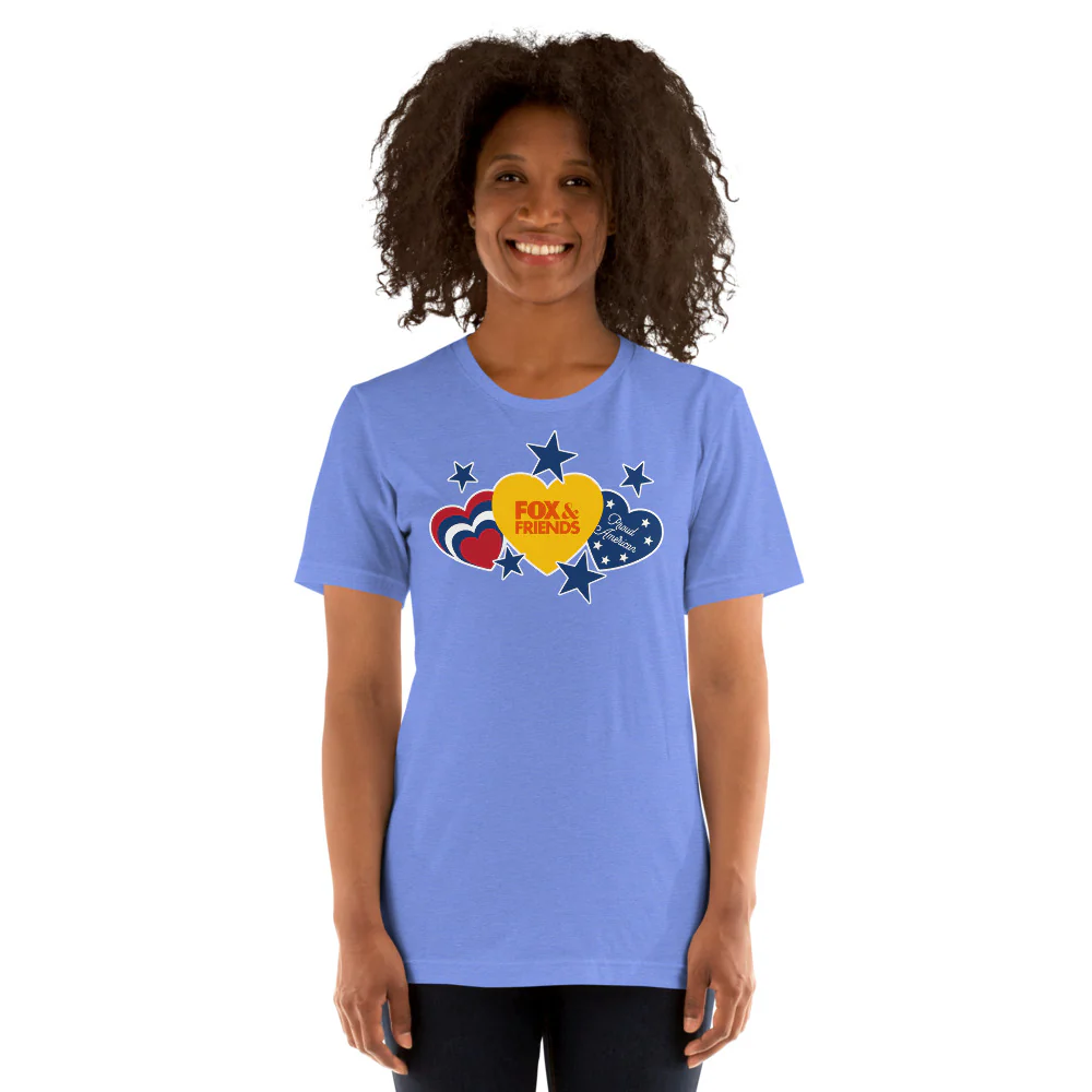 FOX & Friends Proud American Hearts And Stars T-Shirt - Image 4