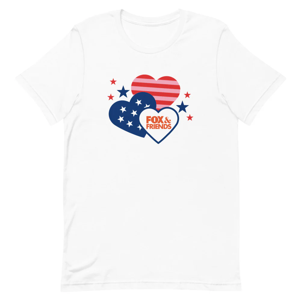 FOX & Friends Hearts Unisex T-Shirt - Image 3