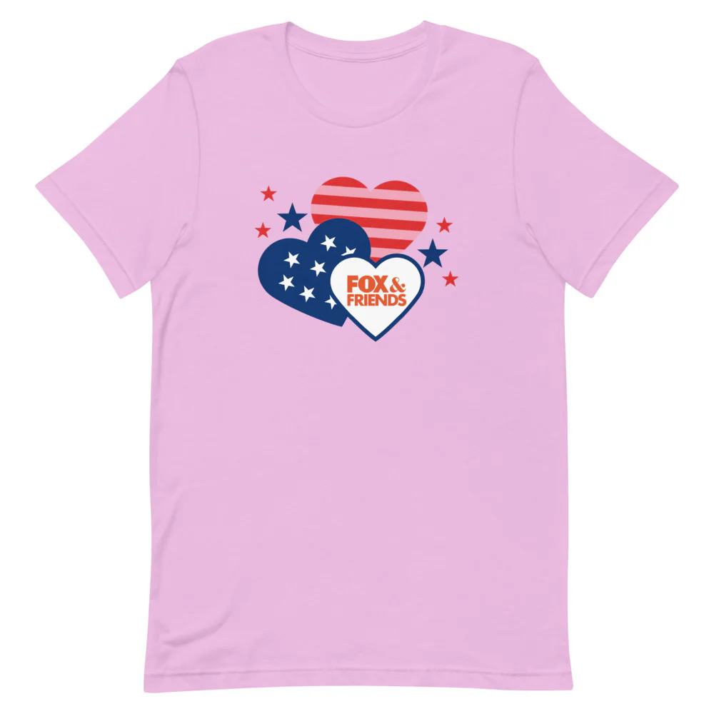 FOX & Friends Hearts Unisex T-Shirt - Image 4