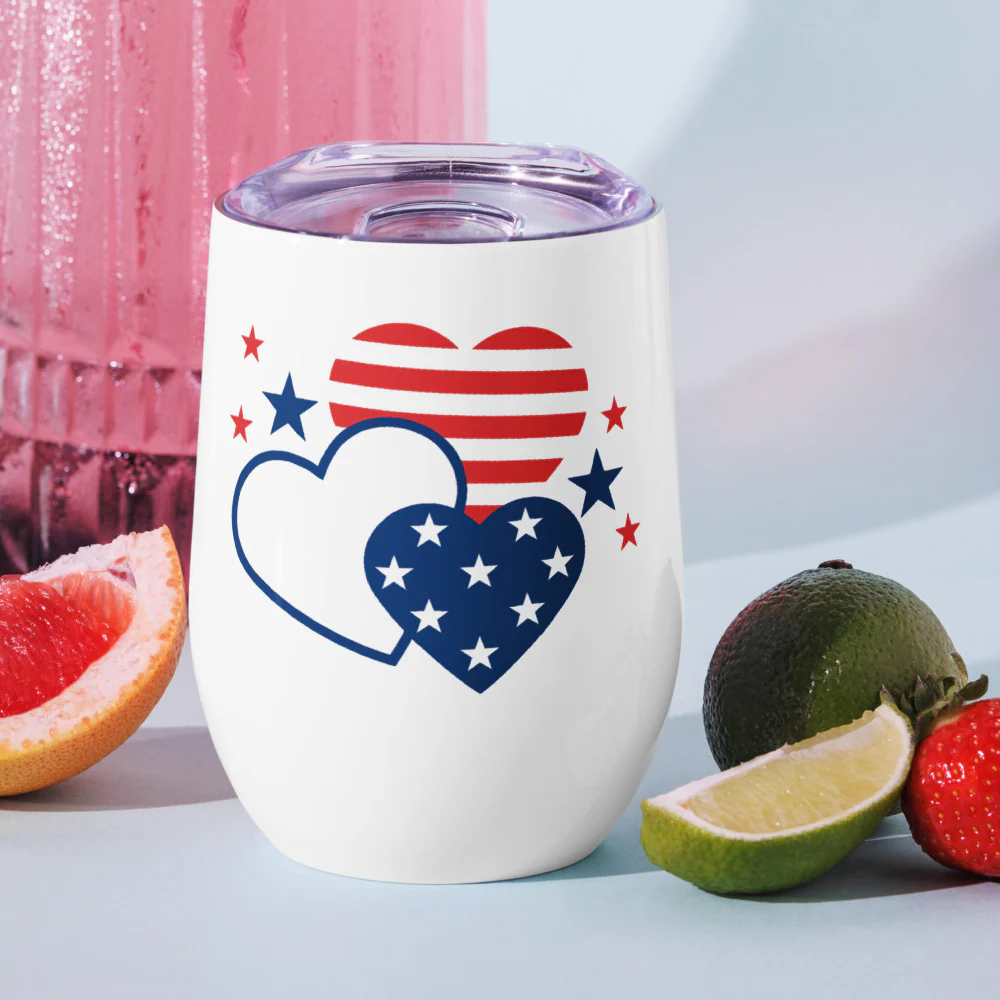 FOX & Friends Hearts Wine Tumbler - Image 5