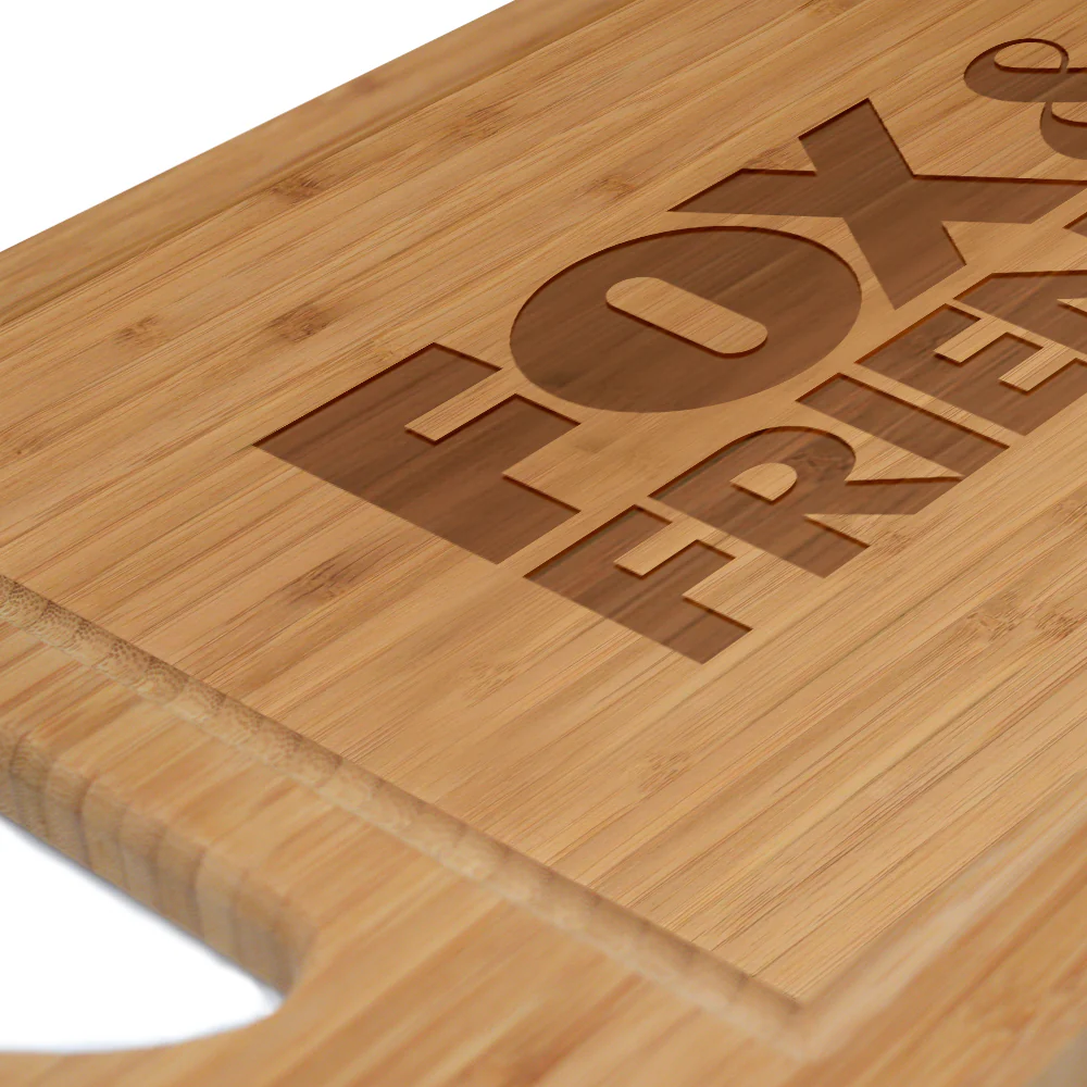 FOX & Friends Logo Laser Engraved Cutting Board - Image 4