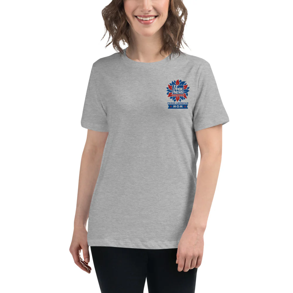 FOX News Proud American Mom Embroidered Women's T-Shirt - Image 2