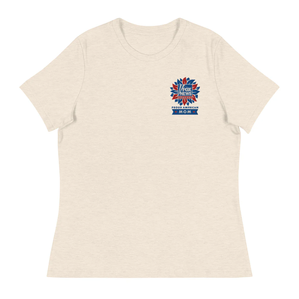FOX News Proud American Mom Embroidered Women's T-Shirt - Image 3