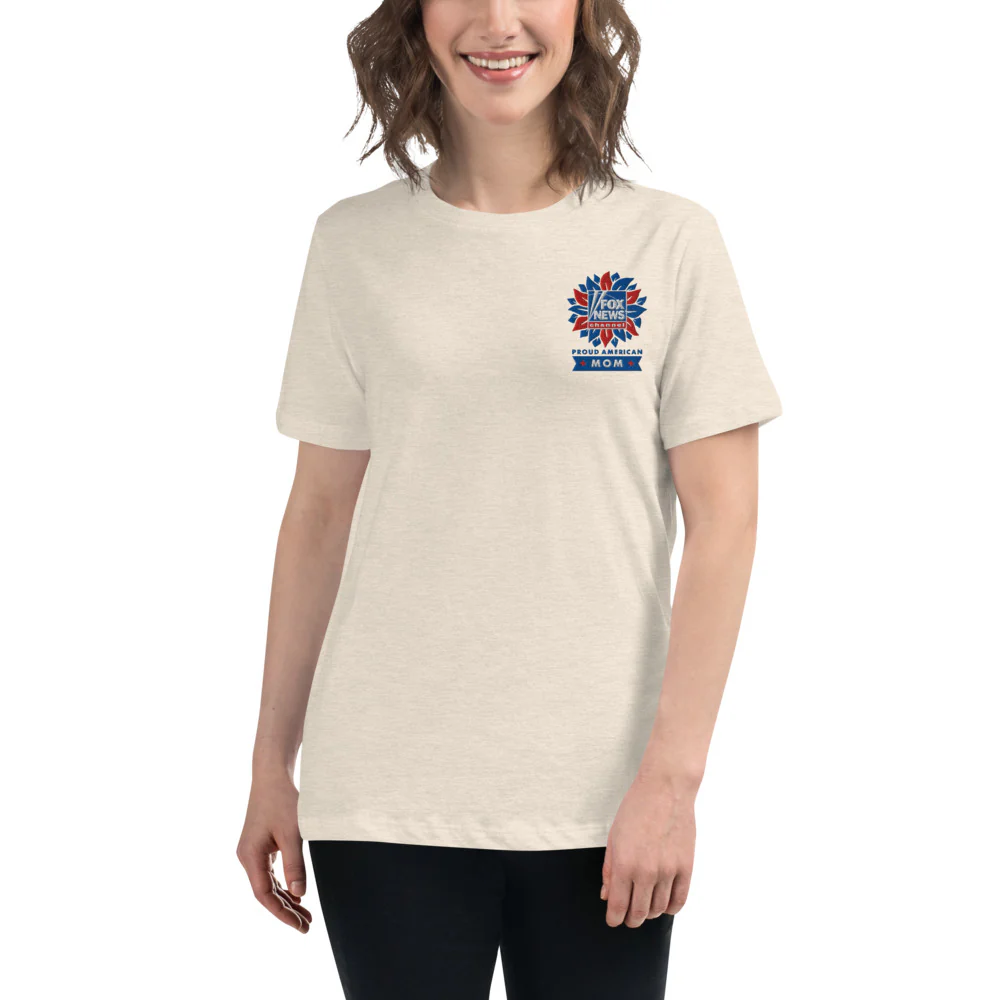 FOX News Proud American Mom Embroidered Women's T-Shirt - Image 4