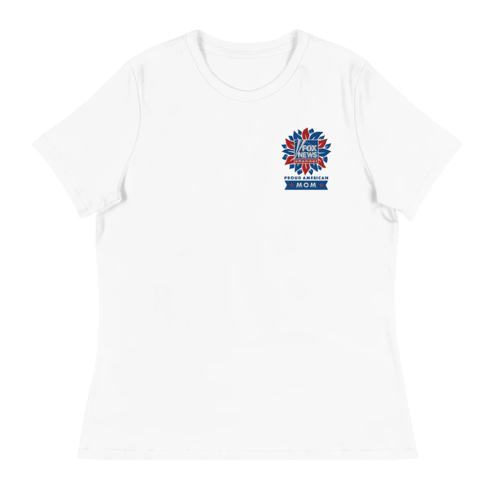 FOX News Proud American Mom Embroidered Women's T-Shirt - Image 7