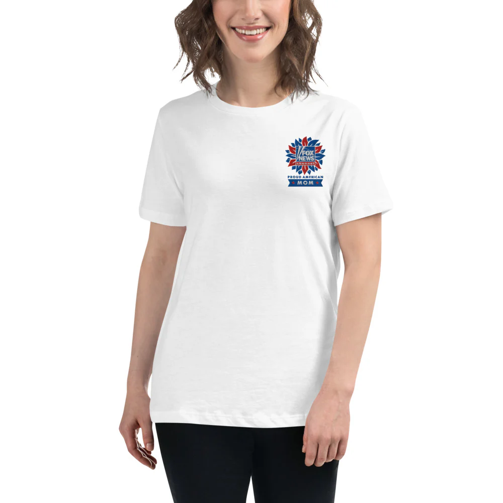 FOX News Proud American Mom Embroidered Women's T-Shirt - Image 8