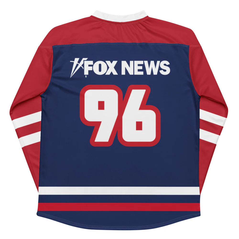 FOX News Logo Sports Hockey Fan Jersey - Image 2