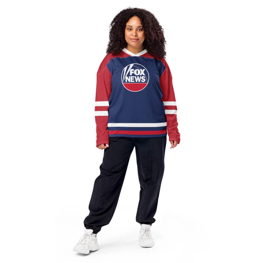 FOX News Logo Sports Hockey Fan Jersey - Image 5
