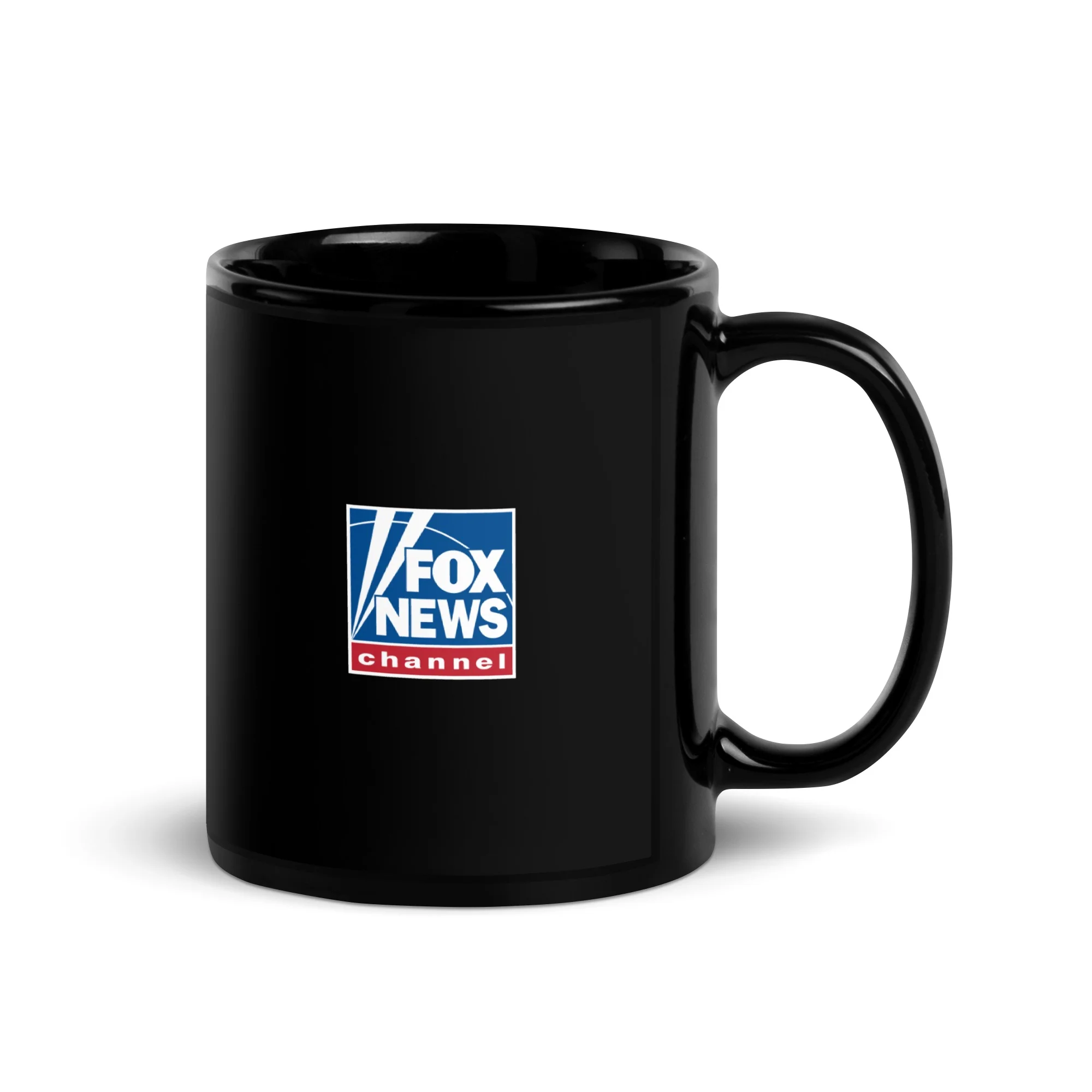 FOX News Ampersand Black Glossy Mug - Image 3