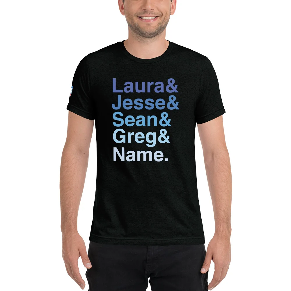 FOX News Personalized Ampersand Tri-Blend T-Shirt - Image 3