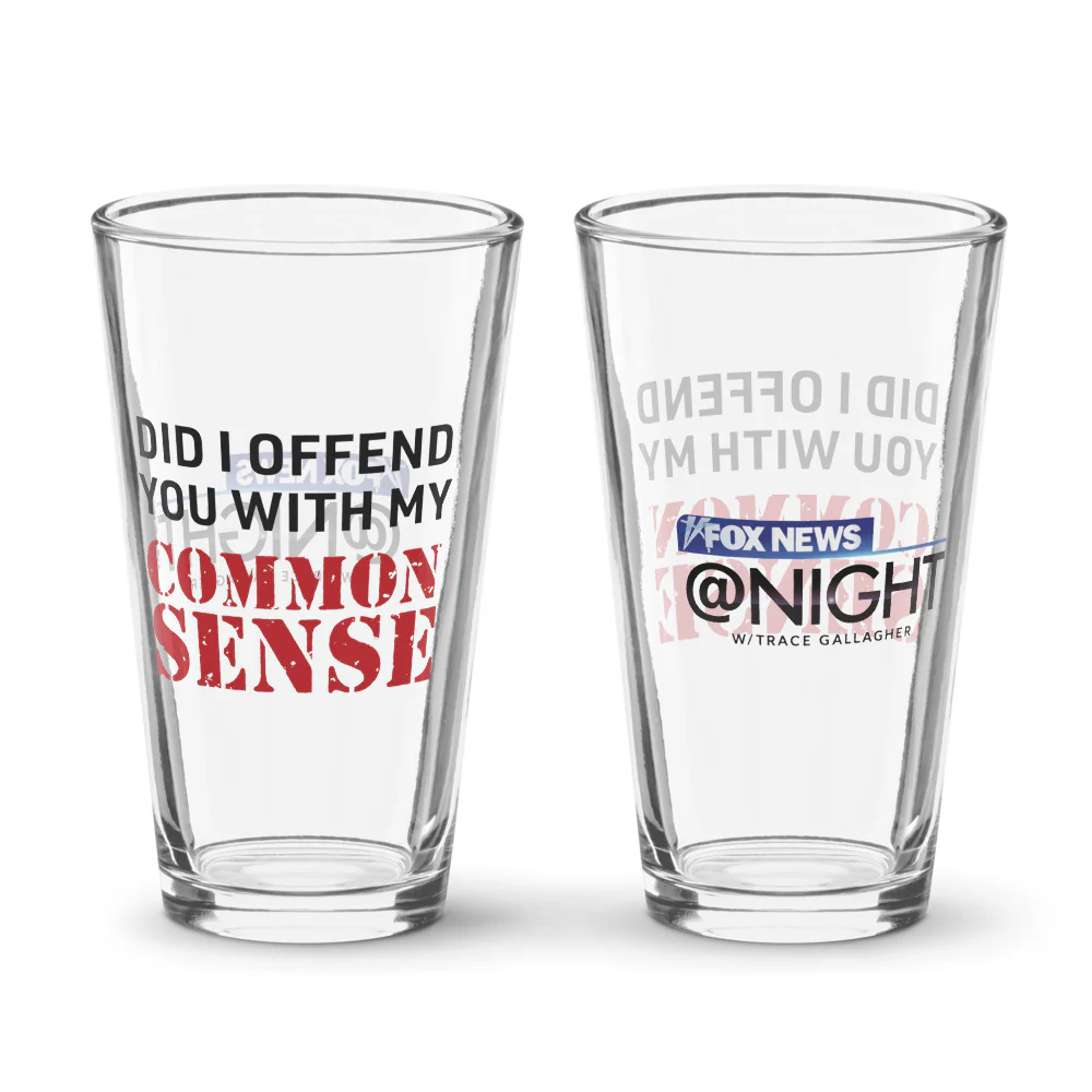 FOX News @ Night Common Sense Pint Glass - Image 3
