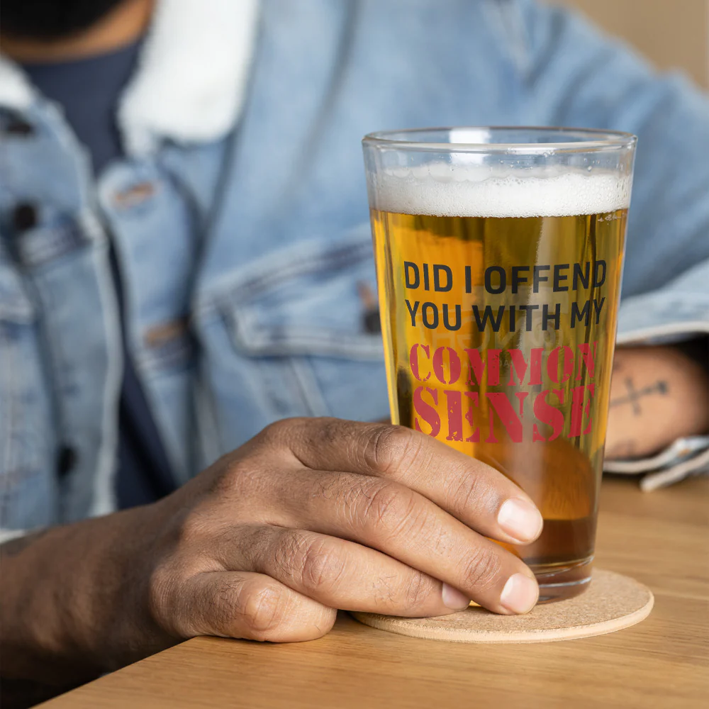 FOX News @ Night Common Sense Pint Glass - Image 4