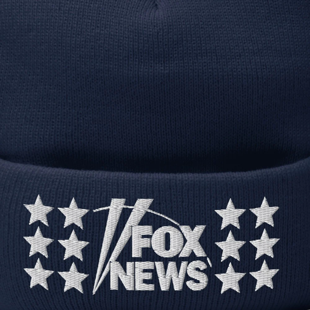 FOX News Embroidered Pom Pom Beanie - Image 2