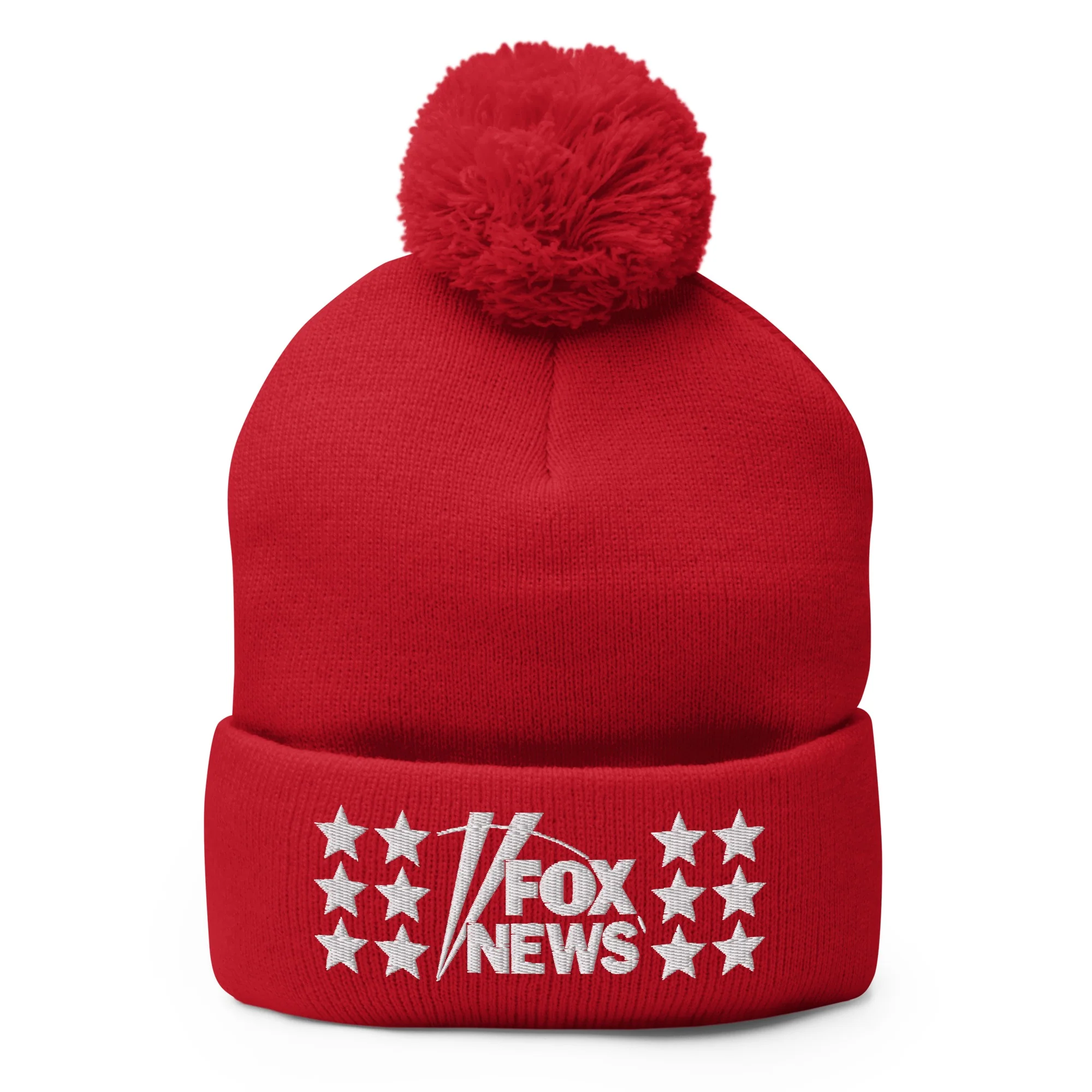 FOX News Embroidered Pom Pom Beanie - Image 4