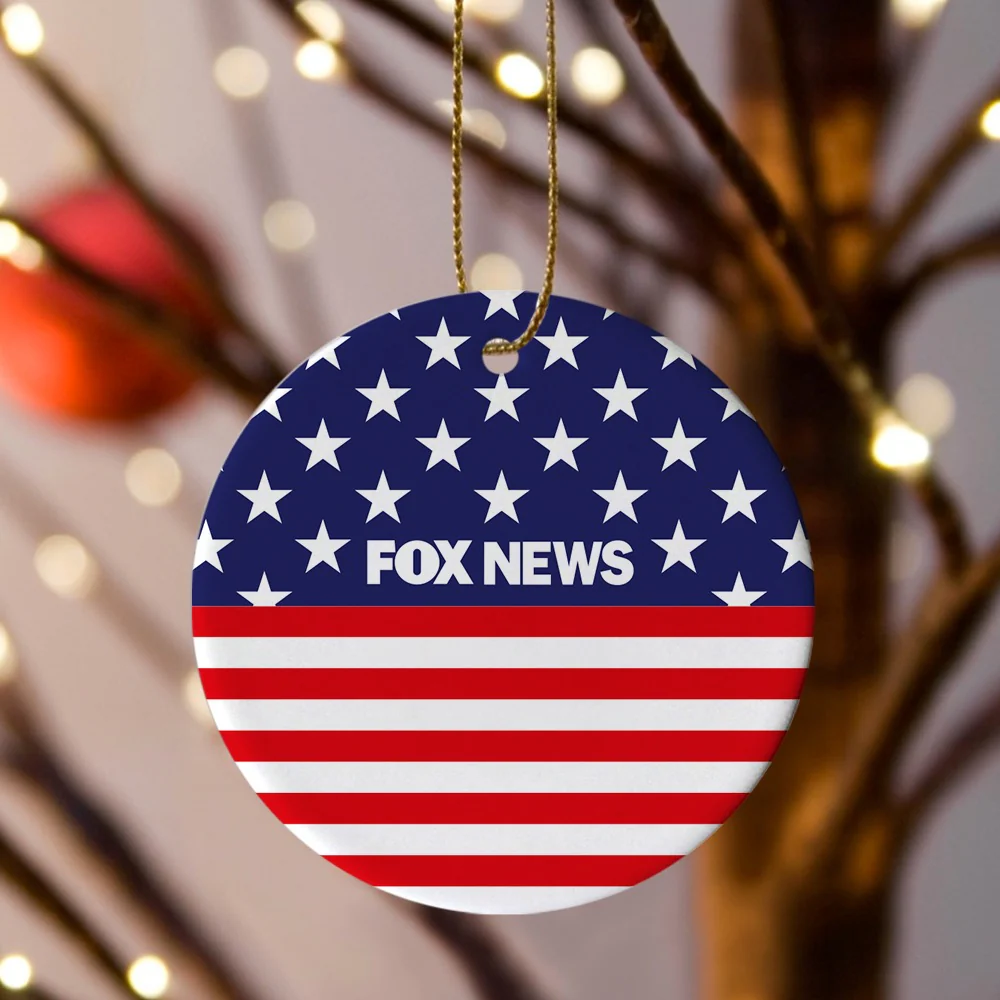 FOX News Flag Personalized Ornament - Image 3