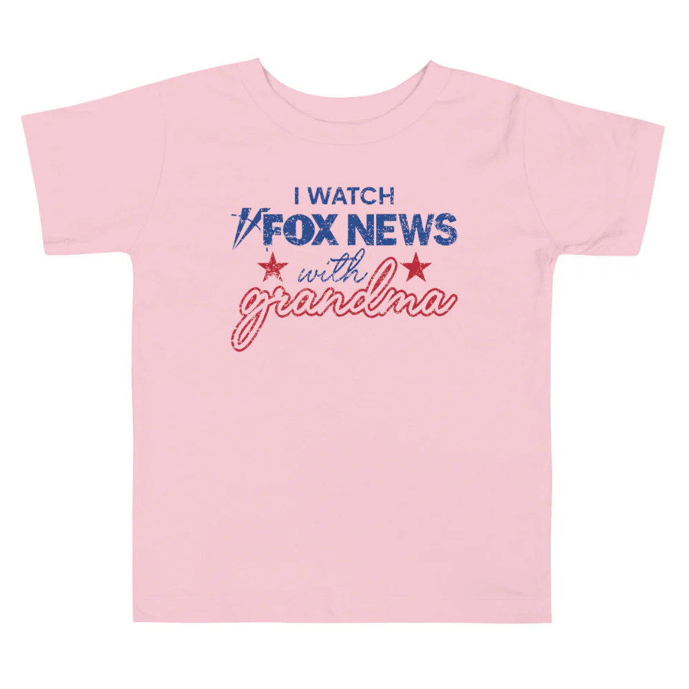 FOX News FOX News I Watch with Grandma Toddler Shirt - Image 3