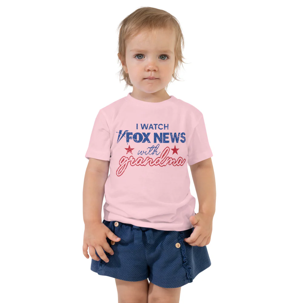 FOX News FOX News I Watch with Grandma Toddler Shirt - Image 4