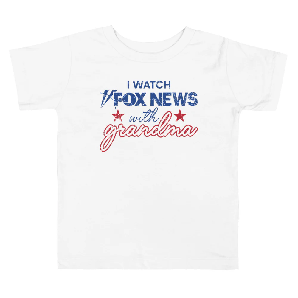FOX News FOX News I Watch with Grandma Toddler Shirt - Image 5