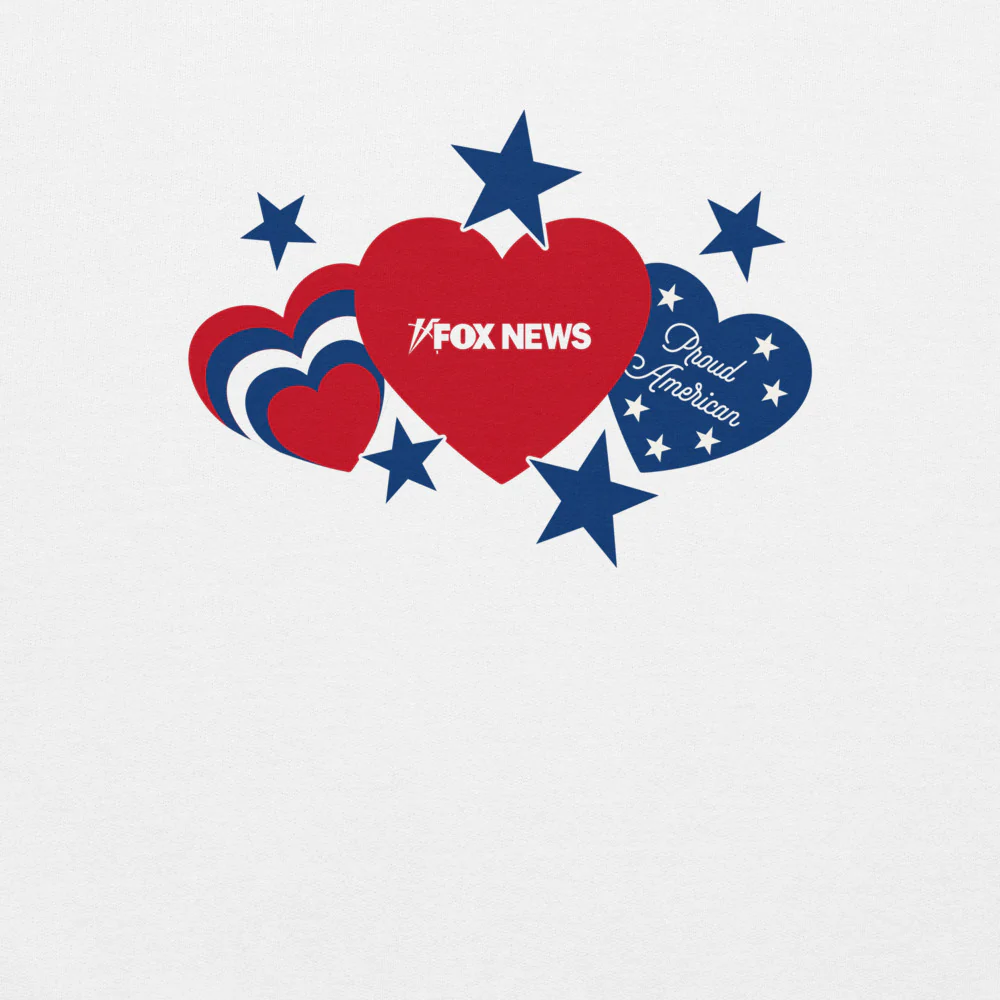 FOX News Proud American Hearts And Stars Sweatshirt - Image 6