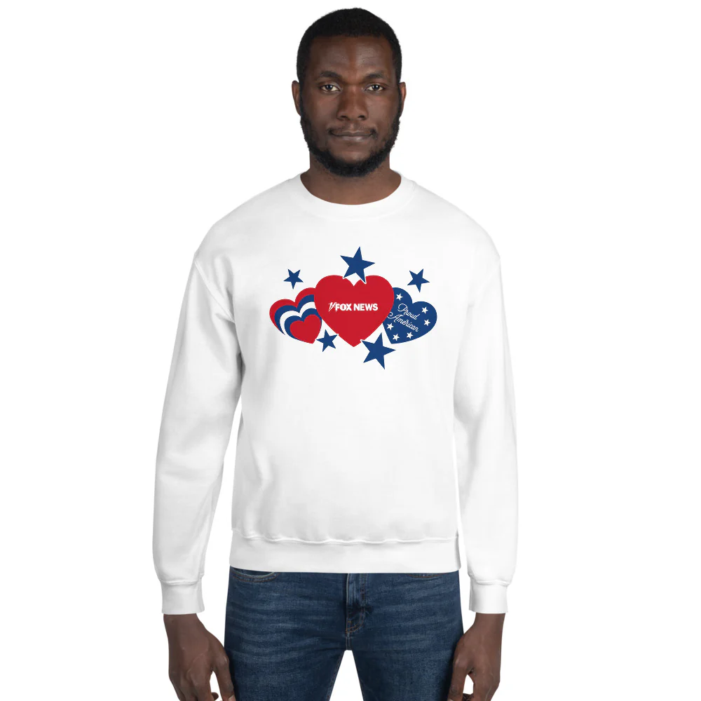 FOX News Proud American Hearts And Stars Sweatshirt - Image 8