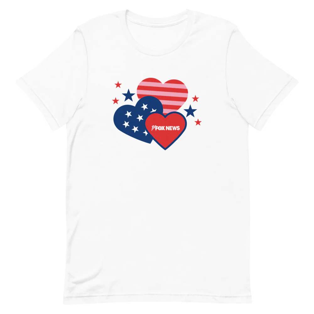 FOX News Hearts Unisex T-Shirt - Image 3