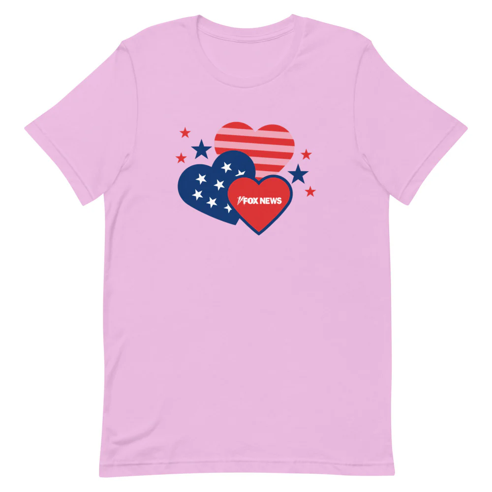 FOX News Hearts Unisex T-Shirt - Image 4