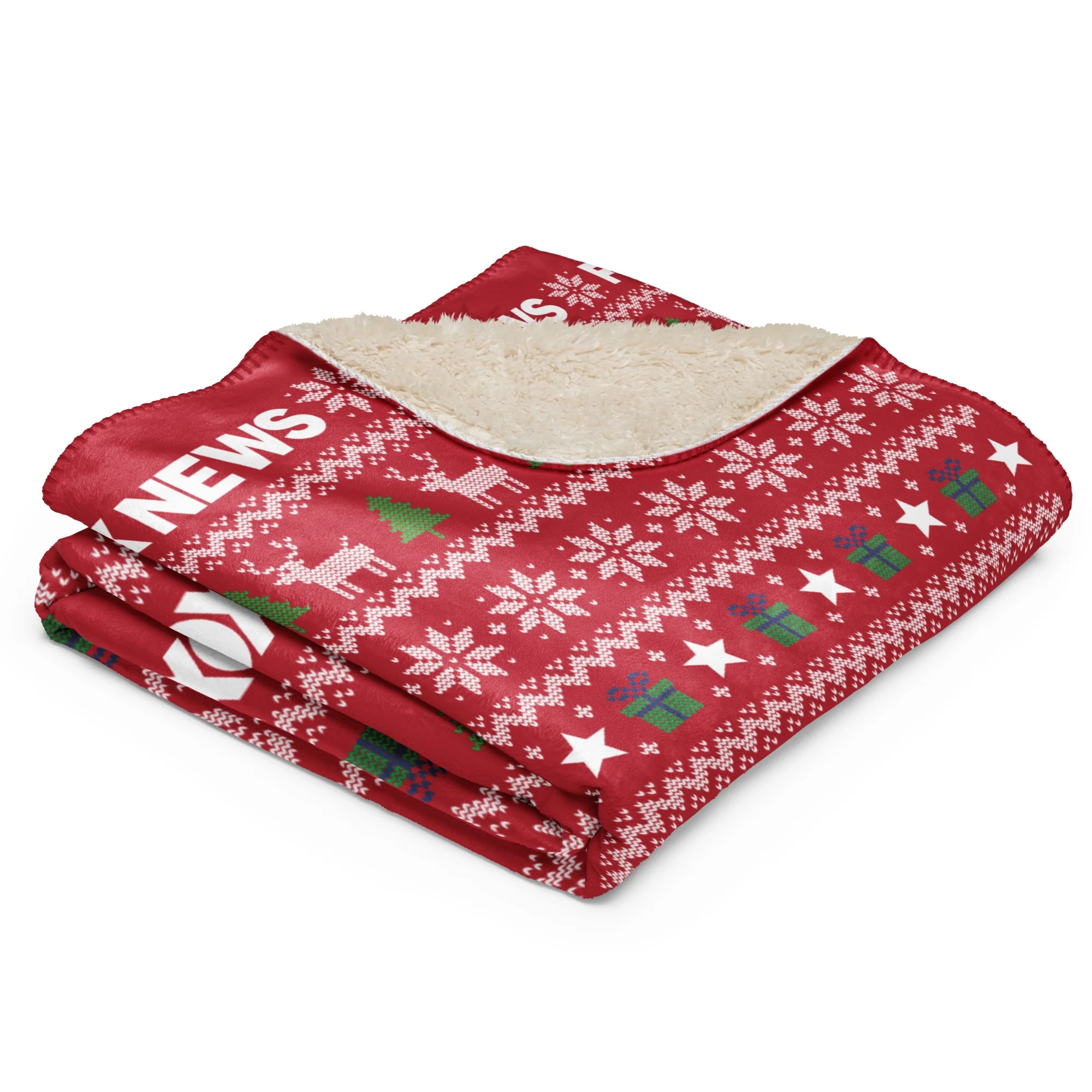 FOX News Holiday Sherpa Blanket - Image 4
