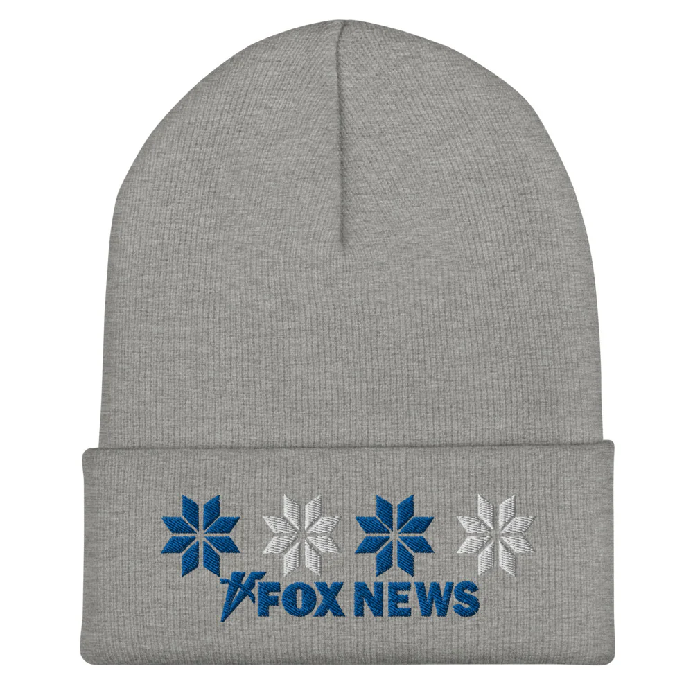 FOX News Holiday Snow Embroidered Beanie - Image 3