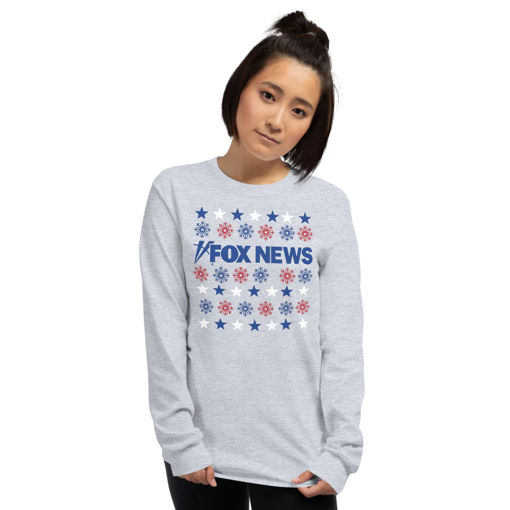 FOX News Holiday Snowflakes Long Sleeve Shirt - Image 3