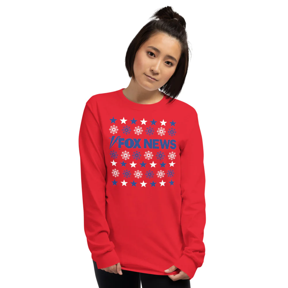 FOX News Holiday Snowflakes Long Sleeve Shirt - Image 4