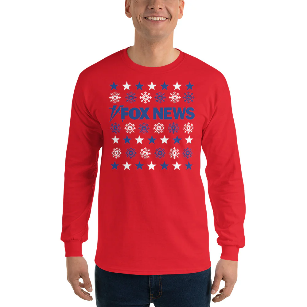 FOX News Holiday Snowflakes Long Sleeve Shirt - Image 6