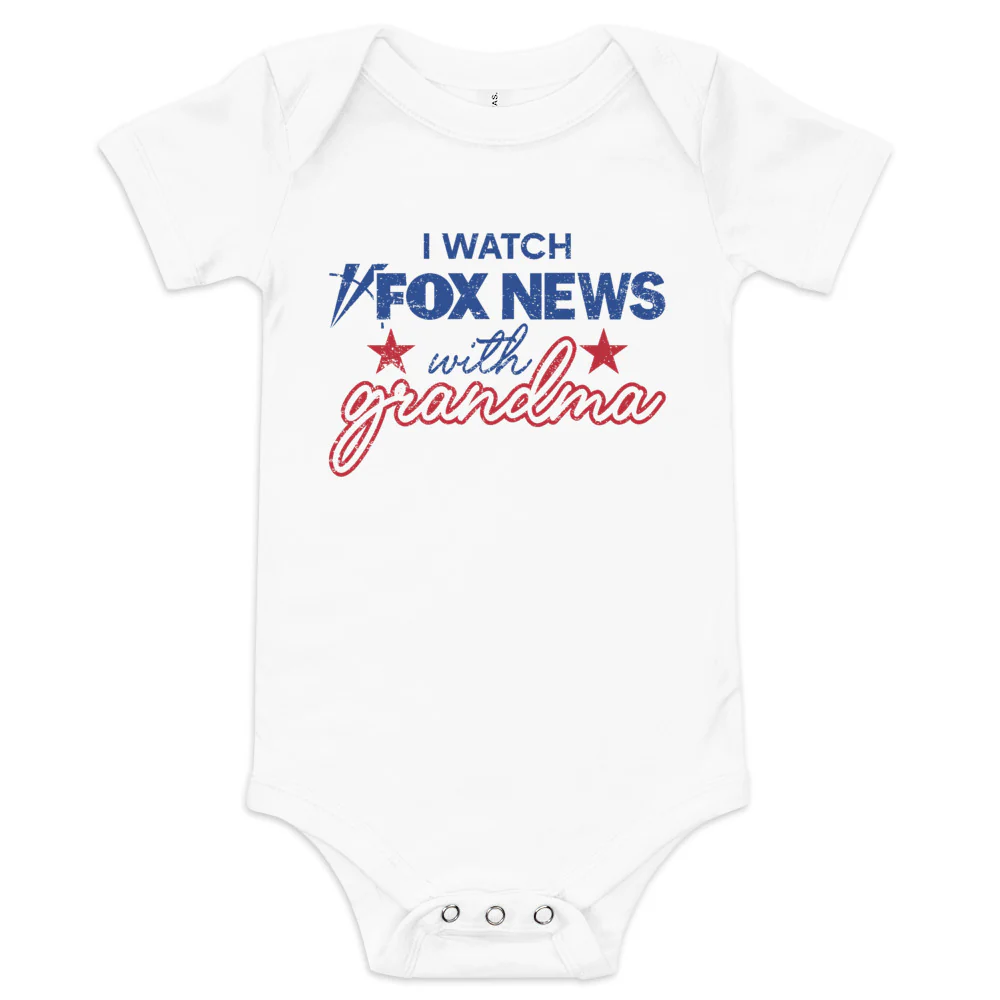 FOX News I Watch with Grandma Baby Bodysuit - Image 3