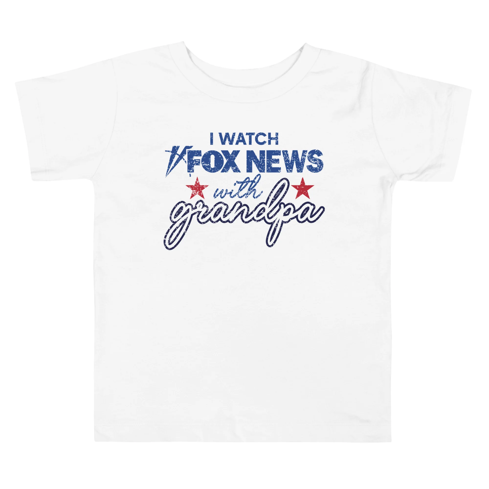 FOX News I Watch with Grandpa Toddler Shirt - Image 6