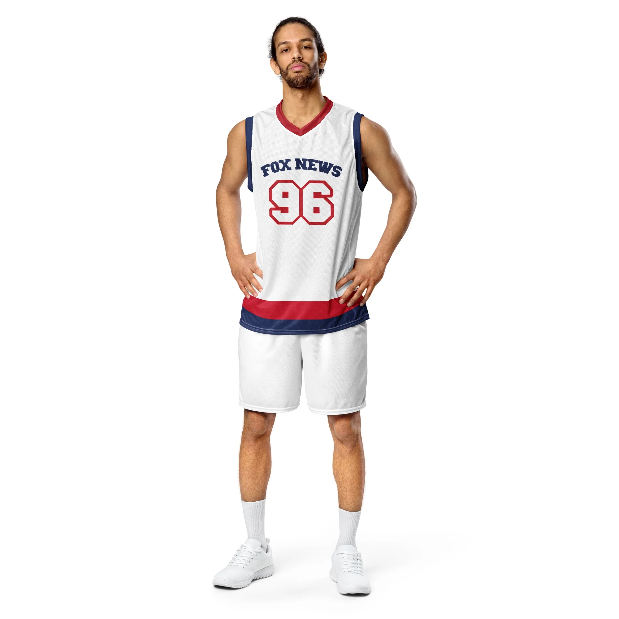 FOX News Logo Personalized Sports Basketball Jersey - Image 3