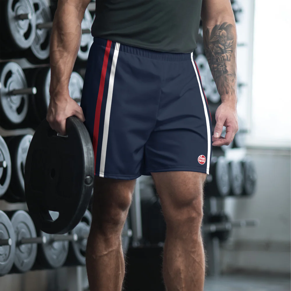 FOX News Logo Unisex Athletic Shorts - Image 3