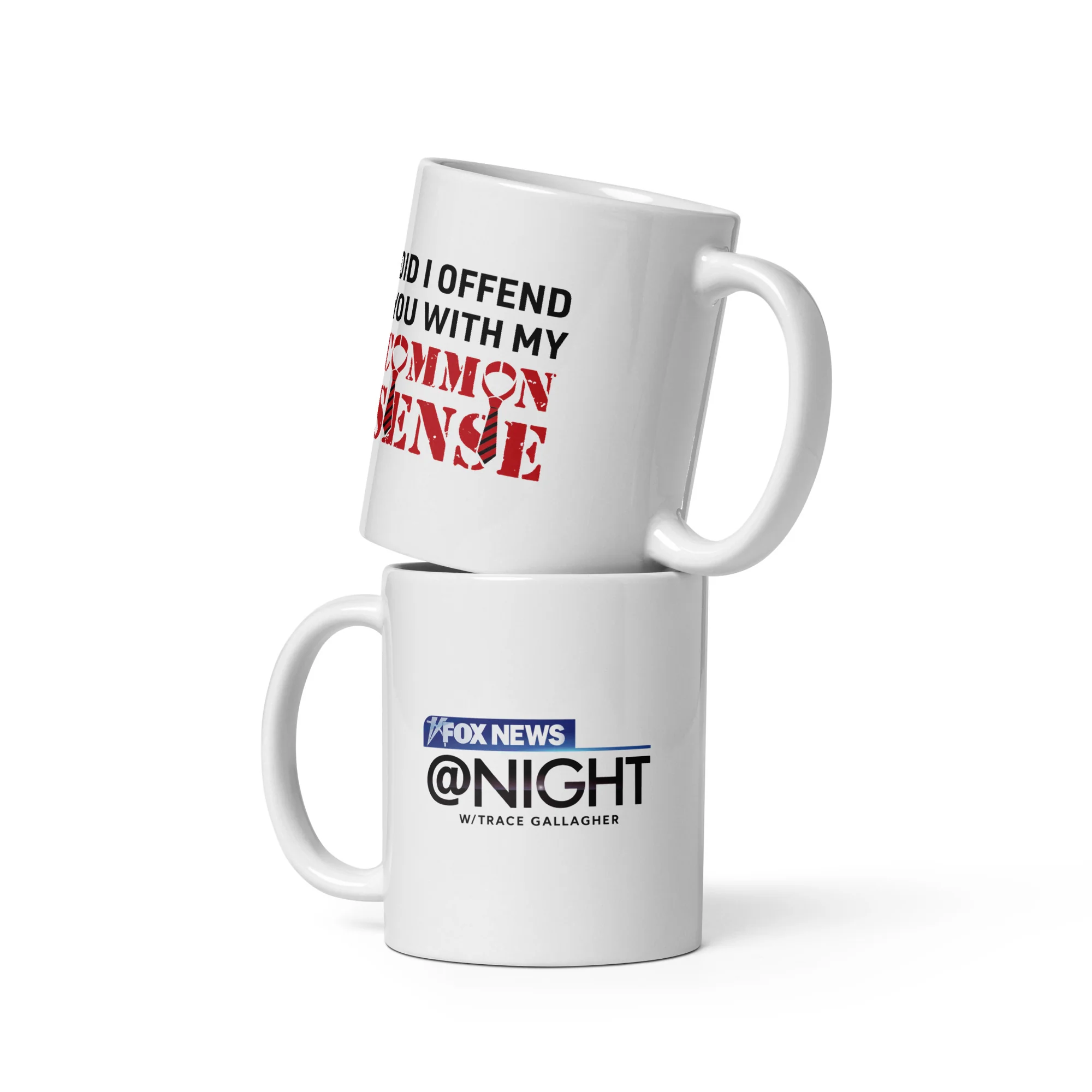 FOX News @ Night Common Sense Necktie Mug - Image 3