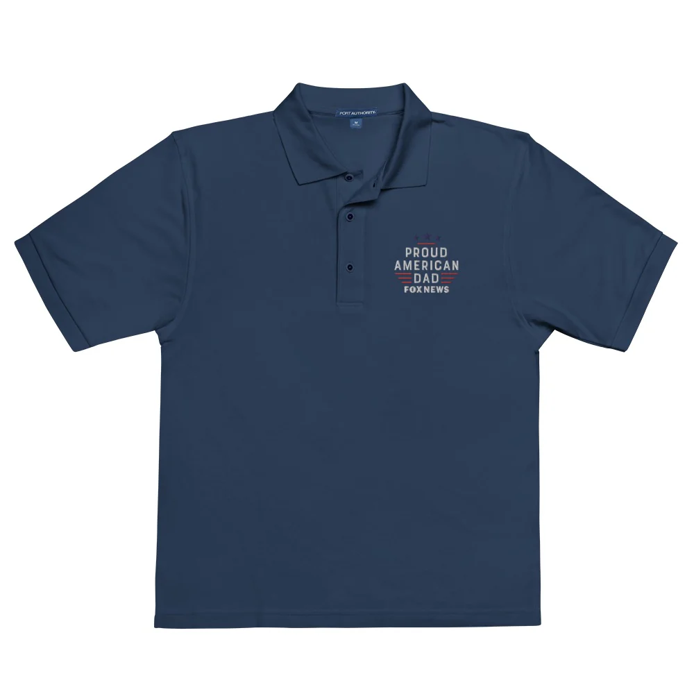 FOX News Proud American Dad Embroidered Polo Shirt - Image 5