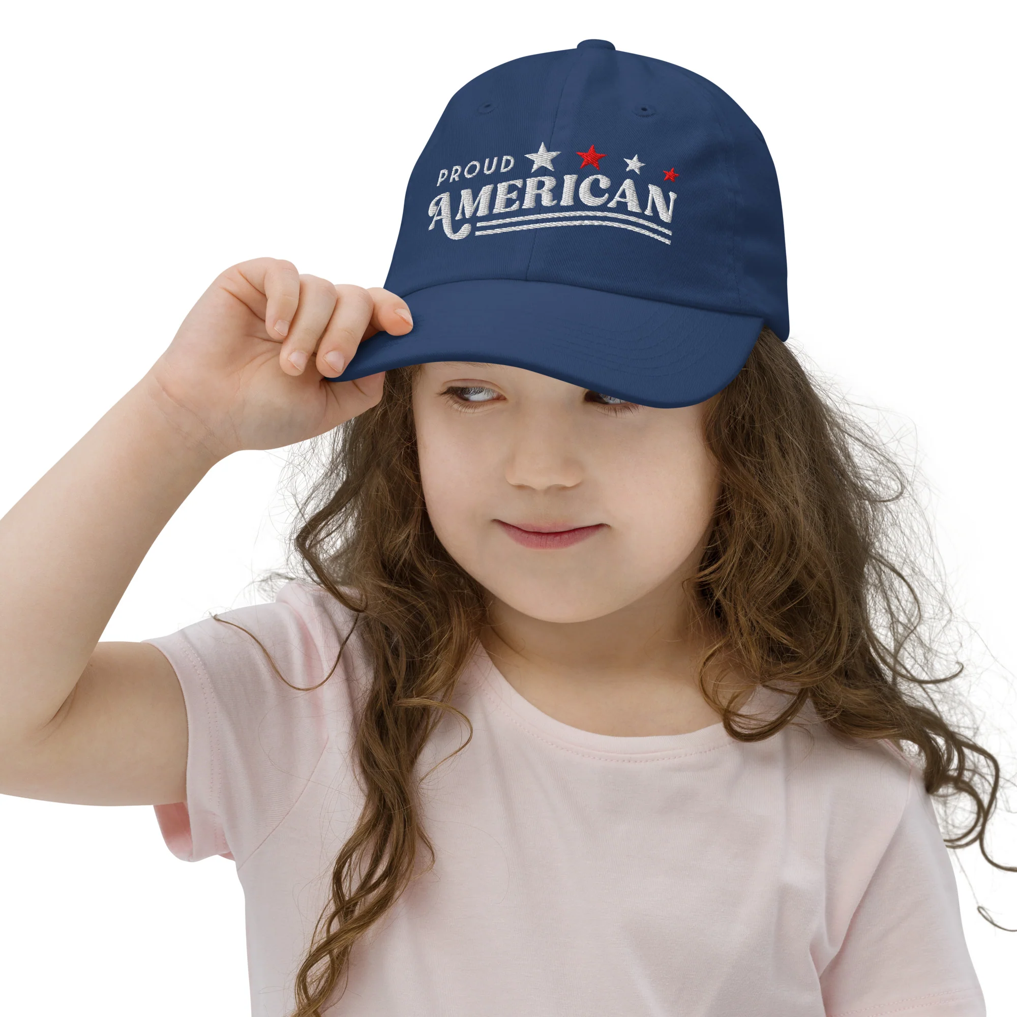 FOX News Proud American Embroidered Kids Baseball Hat - Image 5