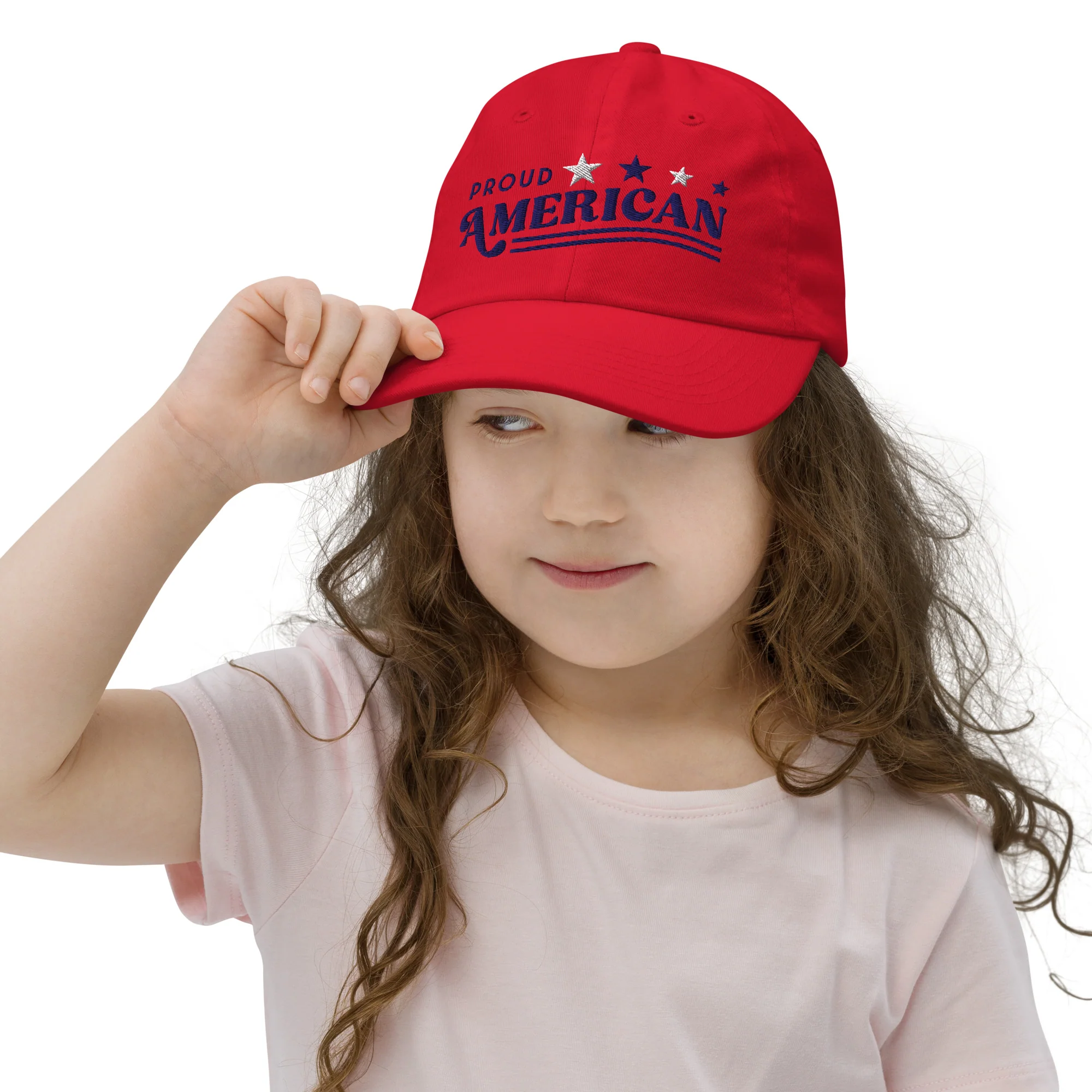 FOX News Proud American Embroidered Kids Baseball Hat - Image 9