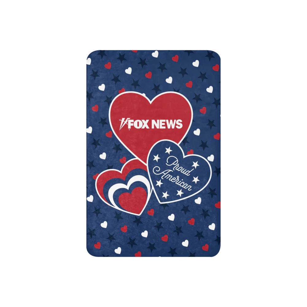 FOX News Proud American Hearts And Stars Blanket - Image 3