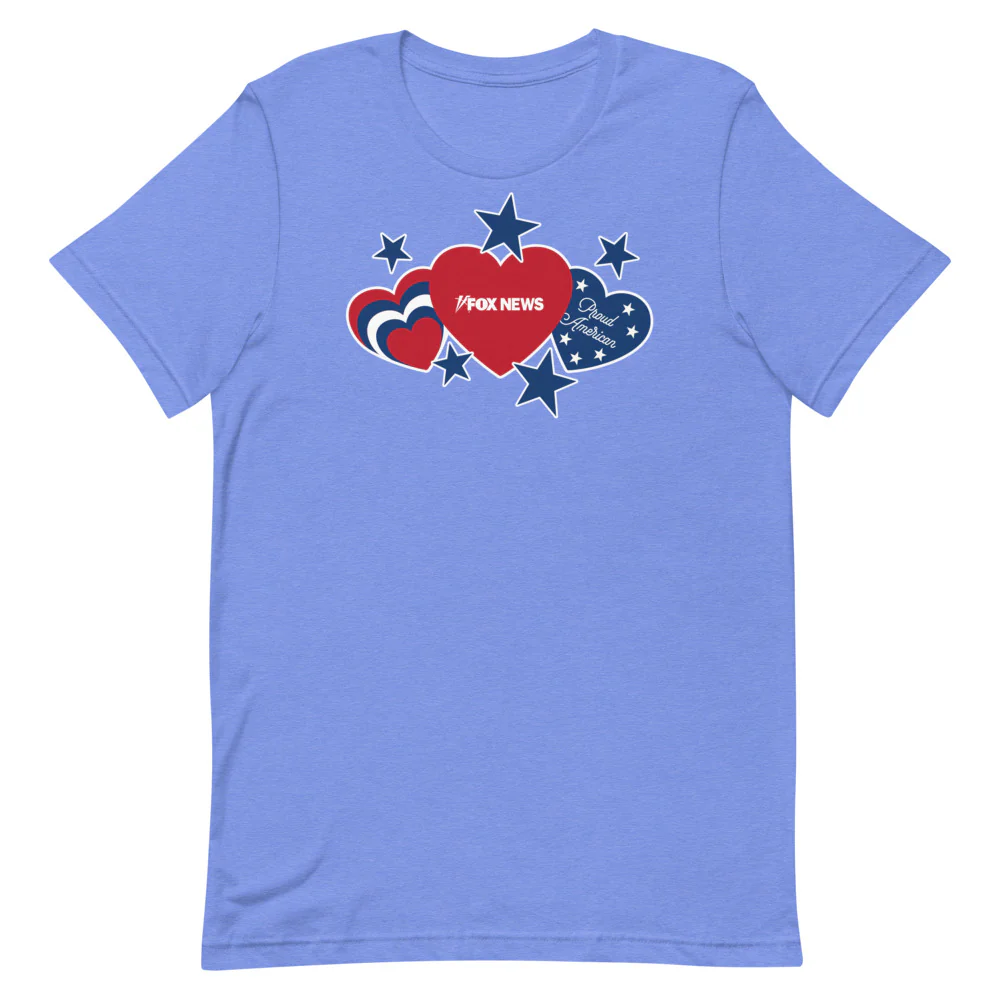 FOX News Proud American Hearts And Stars T-Shirt