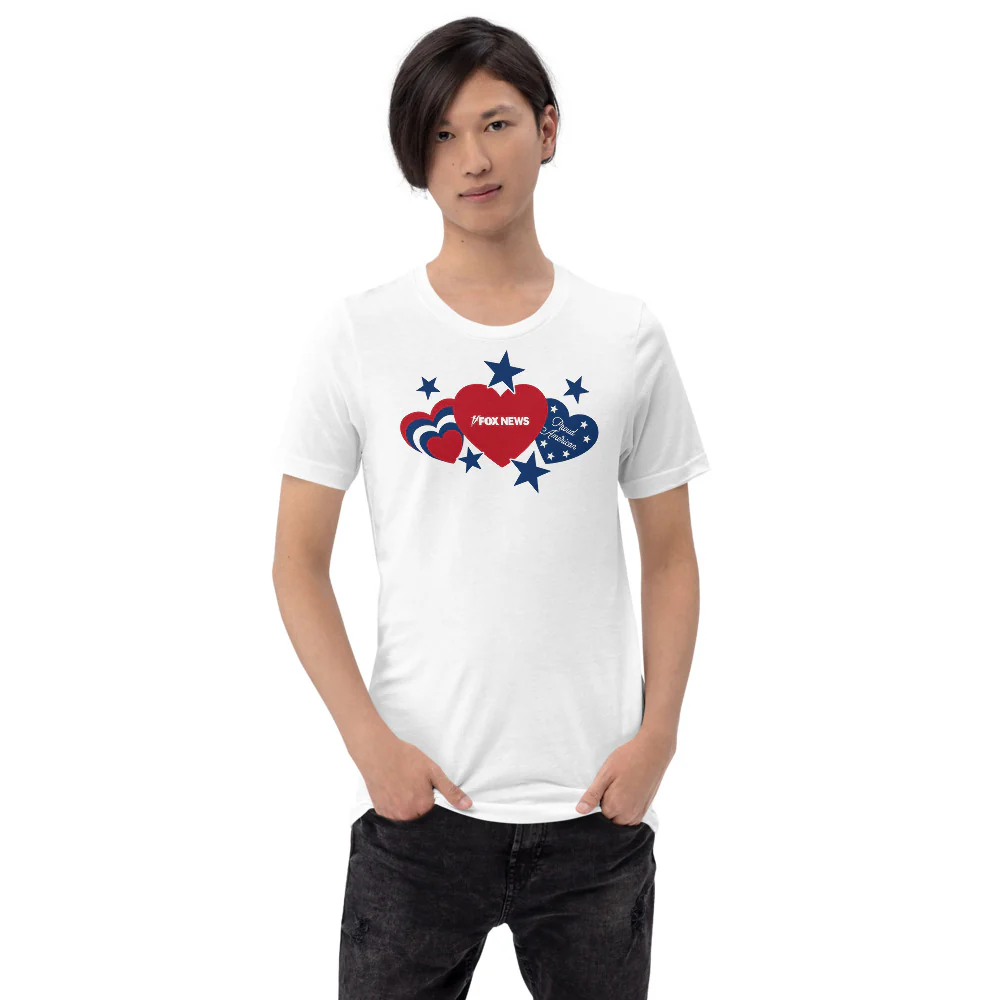 FOX News Proud American Hearts And Stars T-Shirt - Image 10