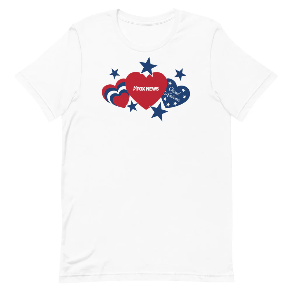 FOX News Proud American Hearts And Stars T-Shirt - Image 11